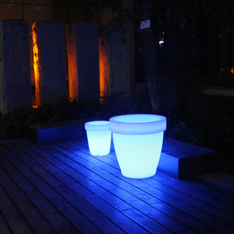 Bright Color Outdoor Led Flower Pot