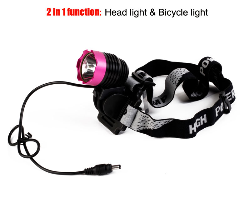 1 x Cree XM-L T6 LED Bike Light 4-Mode Super Bright LED Bicycle Light