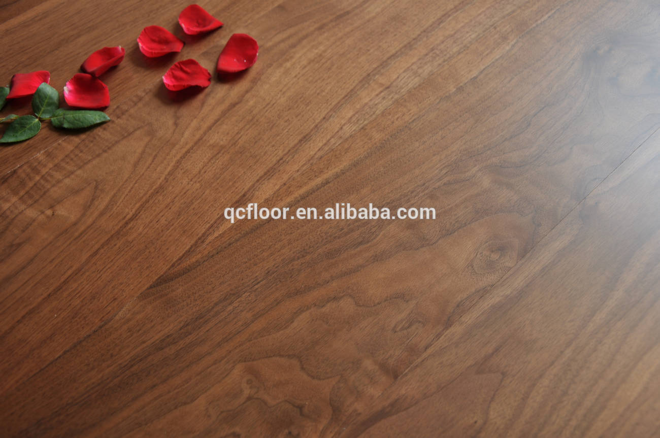 Asian walnut flooring 15MM indoor and home used walnut engineered wood flooring