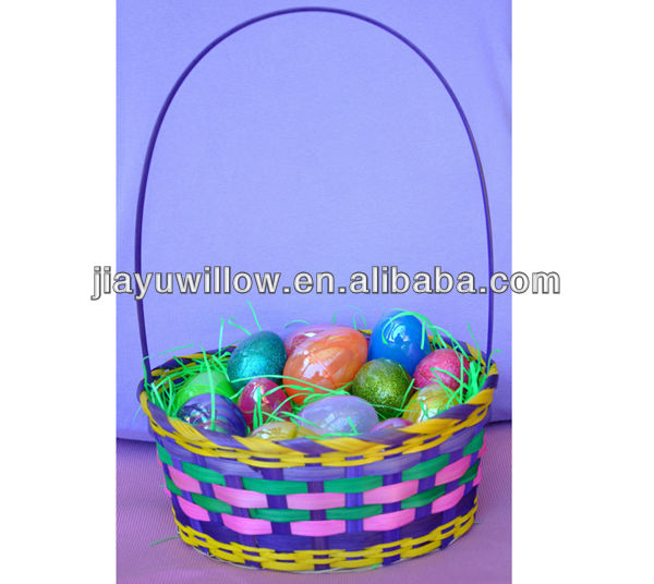 Small round willow easter egg Basket wholesale