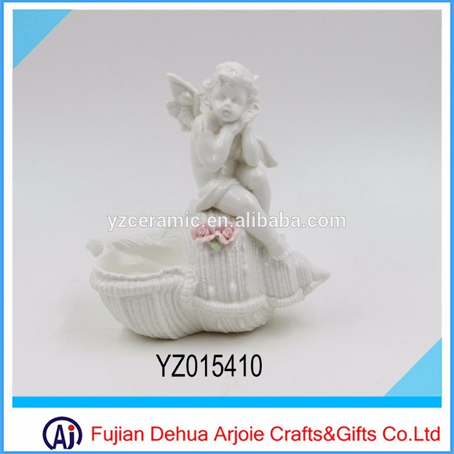 Factory In Dehua Cheap Porcelain Angel Statue