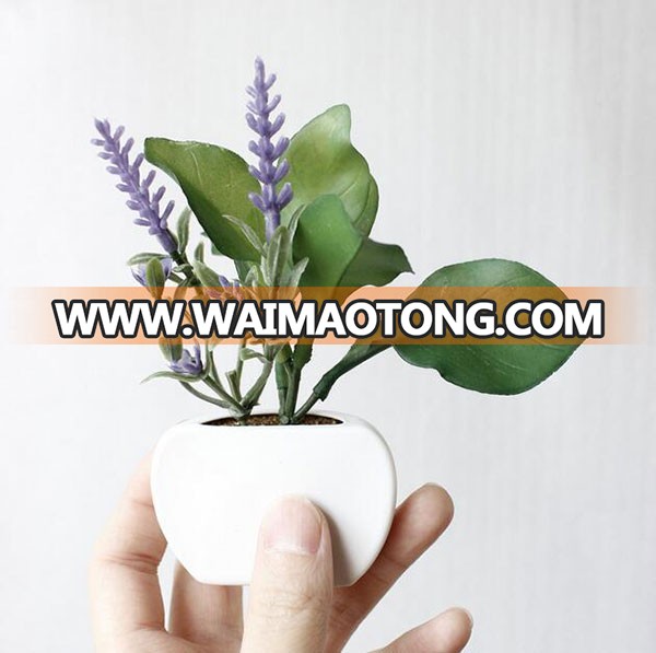 Hot sale plastic artificial succulent plant for fridge decoration