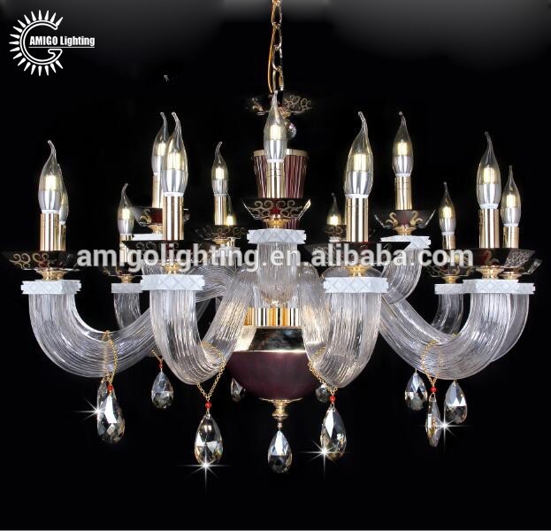 six lights factory wholesale murano chandelier glass pendant lights A6668-6