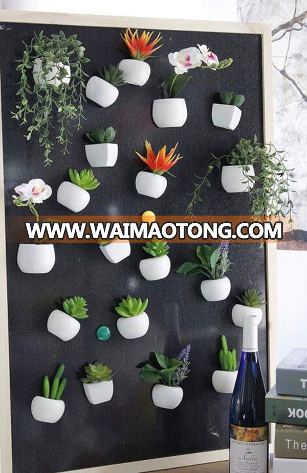 Hot sale plastic artificial succulent plant for fridge decoration