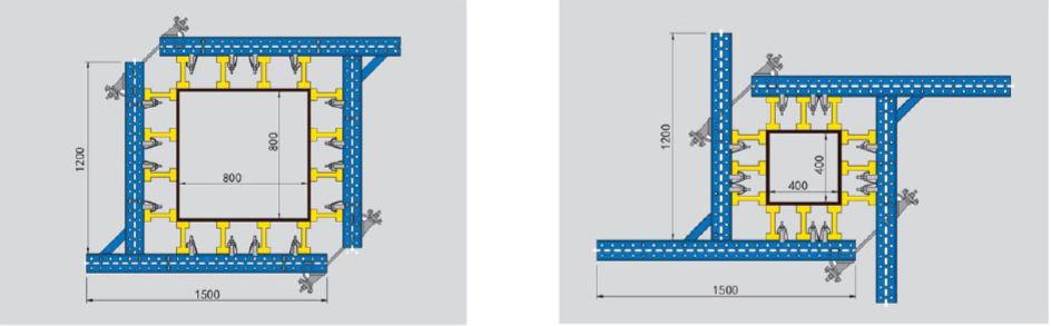 H beam Adjustable Column oncrete Steel Formwork