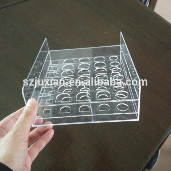 Acrylic lipstick display stand/Plexiglass cosmetic display shelf/PMMA Makeup display rack