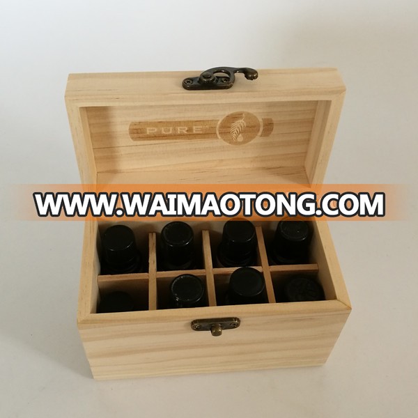 Wooden Essential Oil Box Multi-Tray Organizer Sturdy Box Holds and Protects 59 Essential Oil Bottles