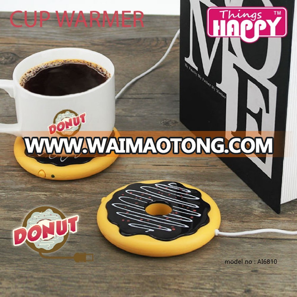 Factory Price Good Quality Funny Donut Shape USB Portable Mug Warmer