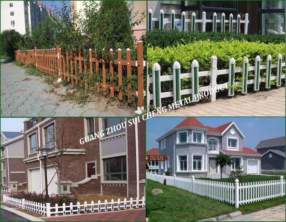 pvc portable fence panels/ pvc white picket fence/ cheap pvc fence for garden