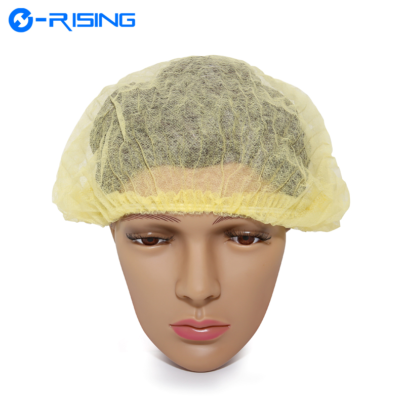 Dustproof For Restaurant Medical Surgical Use Mob Cap Bouffant Disposable Non-woven Clip Douffant cap