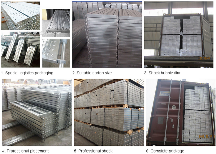 china supplier Wholesale galvanized metal decking board scaffolding steel plank