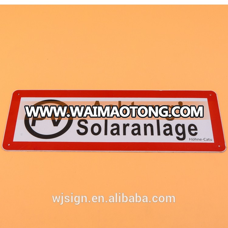 Outdoor OEM Custom Warning Metal Reflective Road Safety Sign For Construction