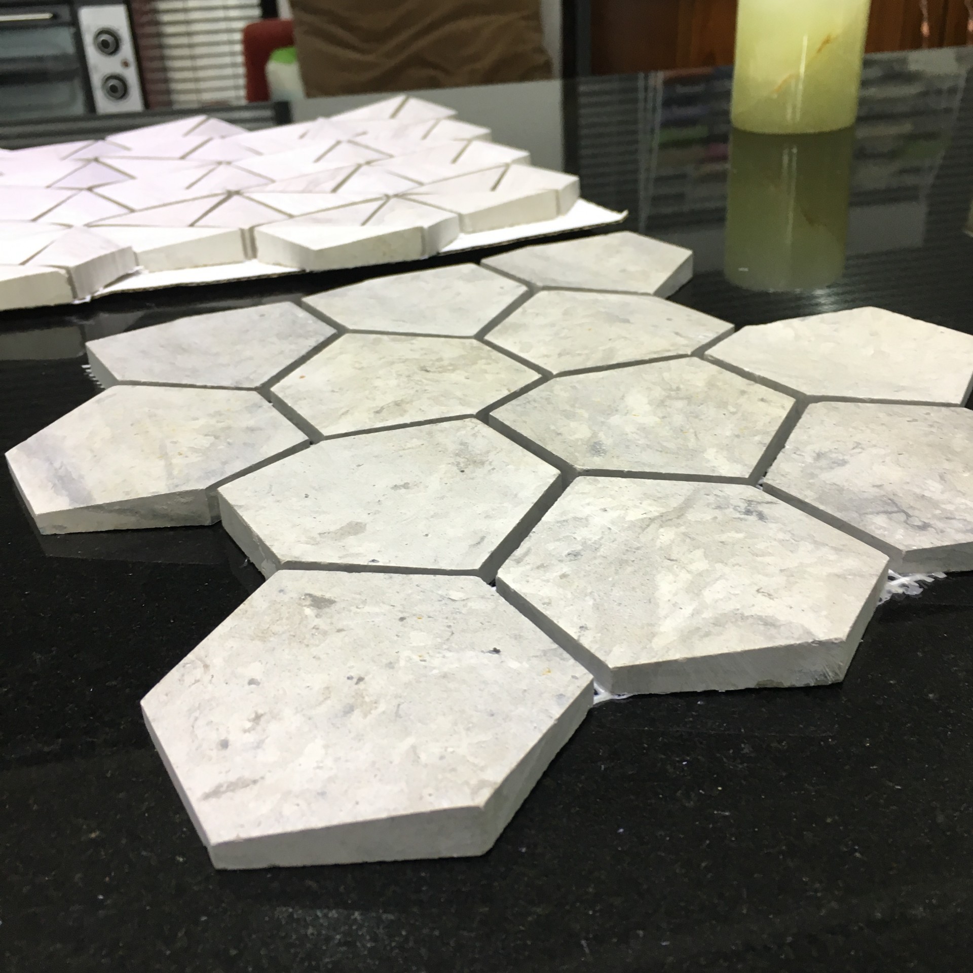 limestone mosaic stone mosaic mesh mosaic