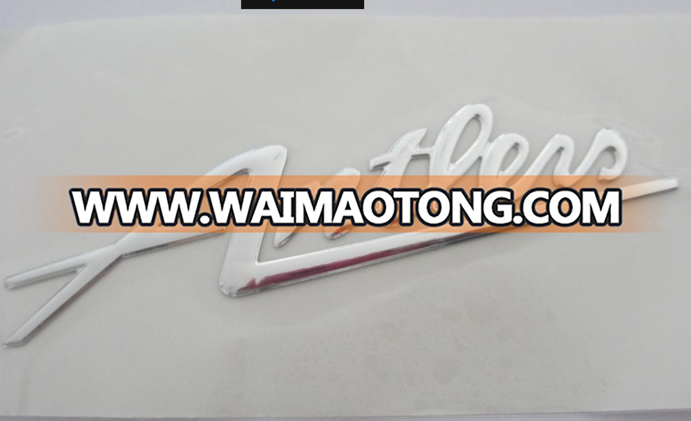 soft PVC chrome silver car sticker