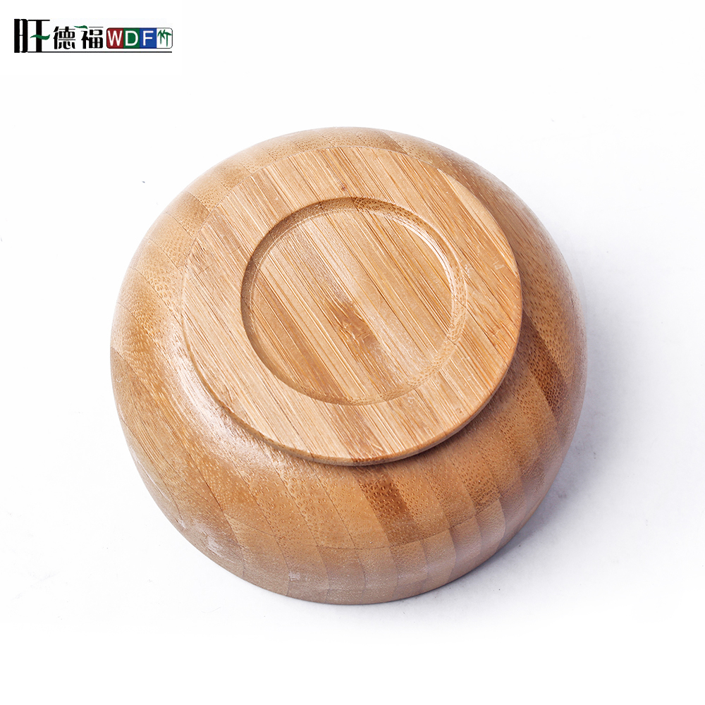 Eco friendly natural bamboo fiber round salad bowl