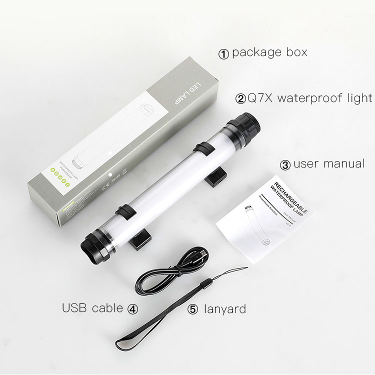 Outdoor Lighting Waterproof IPX8 Mosquito Repellent Multifunctional 18650 Li-ion Battery LED Camping Lantern Flashlight