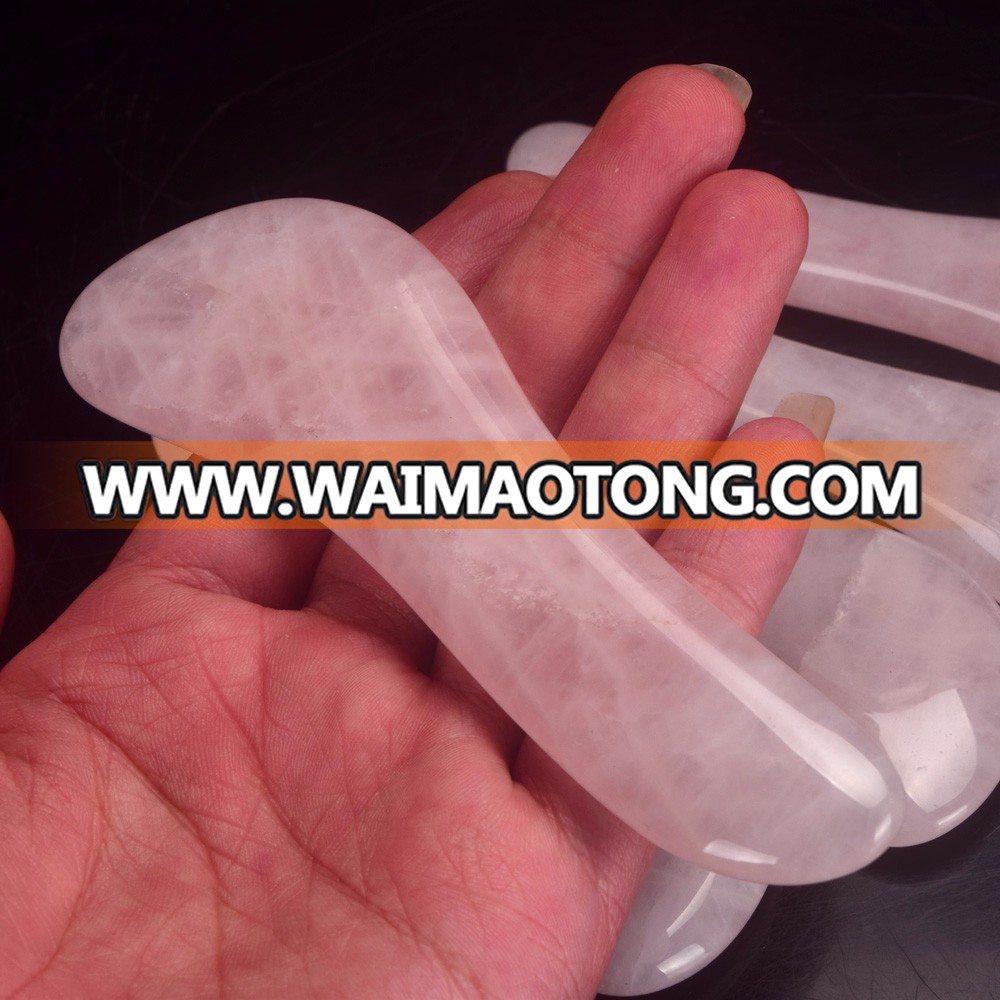 Natural Rose quartz Gua Sha Massage Board for Body