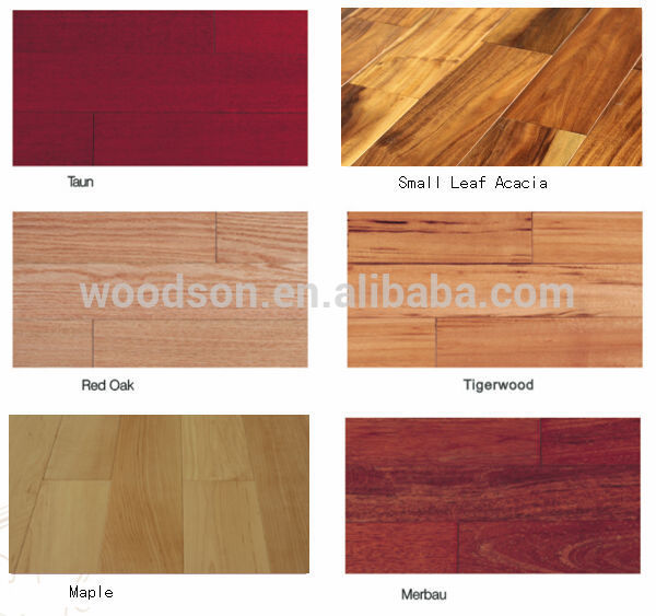 Quality Unfinished African Rosewood Wooden Flooring Solid Wood