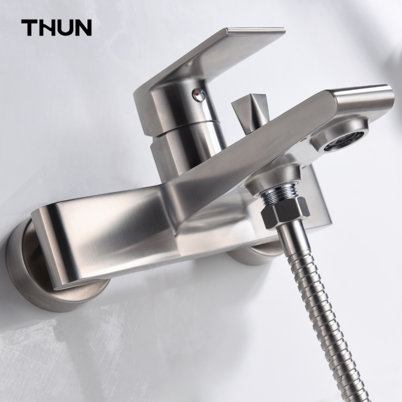 china Wall-mounted shower set faucet bathroom hand held rain shower mixer set