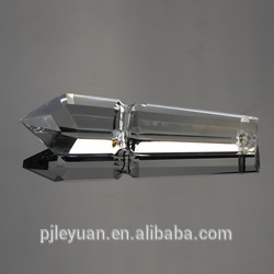 Wholesale decorative crystal glass rod parts for chandeliers lighting