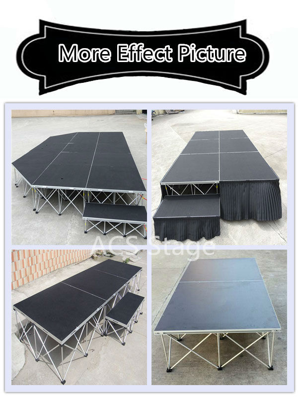 High quality aluminum portable event stage for sale