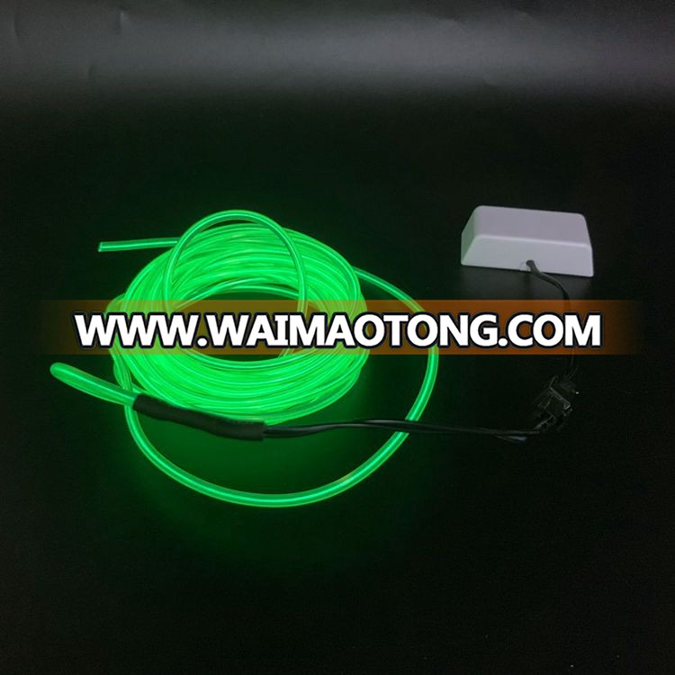 OEM supplier 2.3mm DIY glowing customized USB rechargeable inverter LED neon EL wire