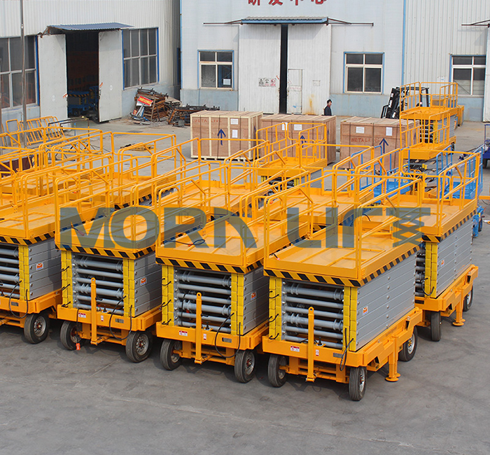 Shandong mobile scissor lift table batteries for sale