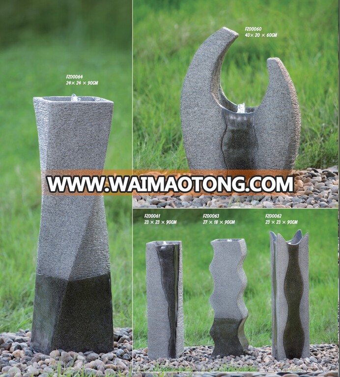 Garden big size polyresin stone fountains for sale