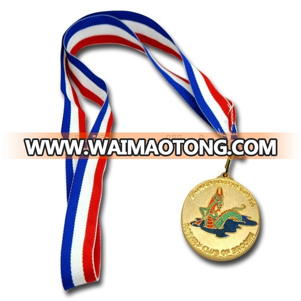 Professional manufacturer make metal custom medal / olympic metal medal with ribbon