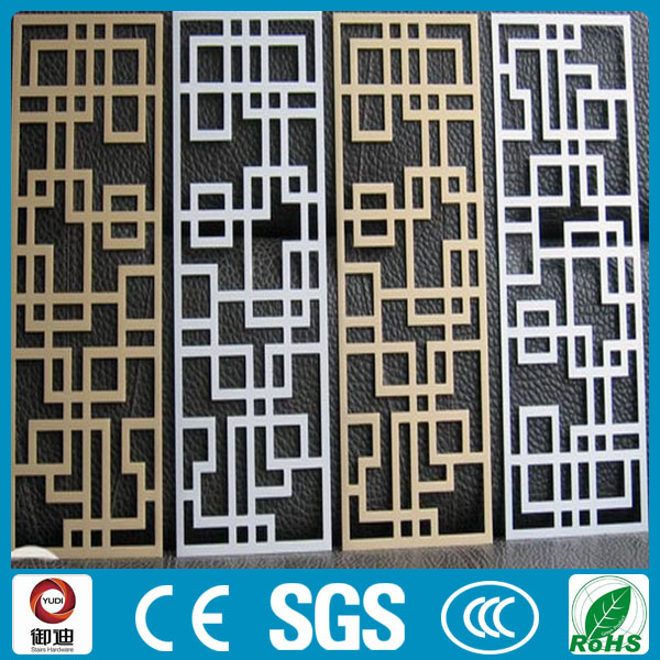 Foshan factory supply fixed metal art room divider