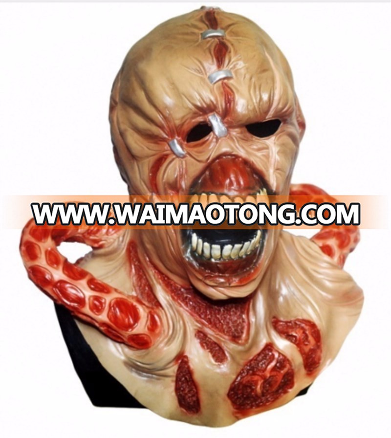 Factory Direct Sale Adult Halloween Mask Scary Latex Party Mask for Sale Accept Custom