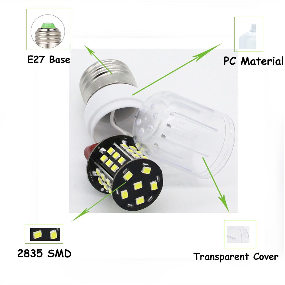 LED Corn Bulb Light E12 E14 E27 B22 2835 SMD 30W - 100W Halogen Lamp Replacement