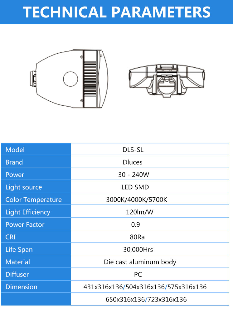 150W 200W LED shoebox light outdoor LED parking lot light