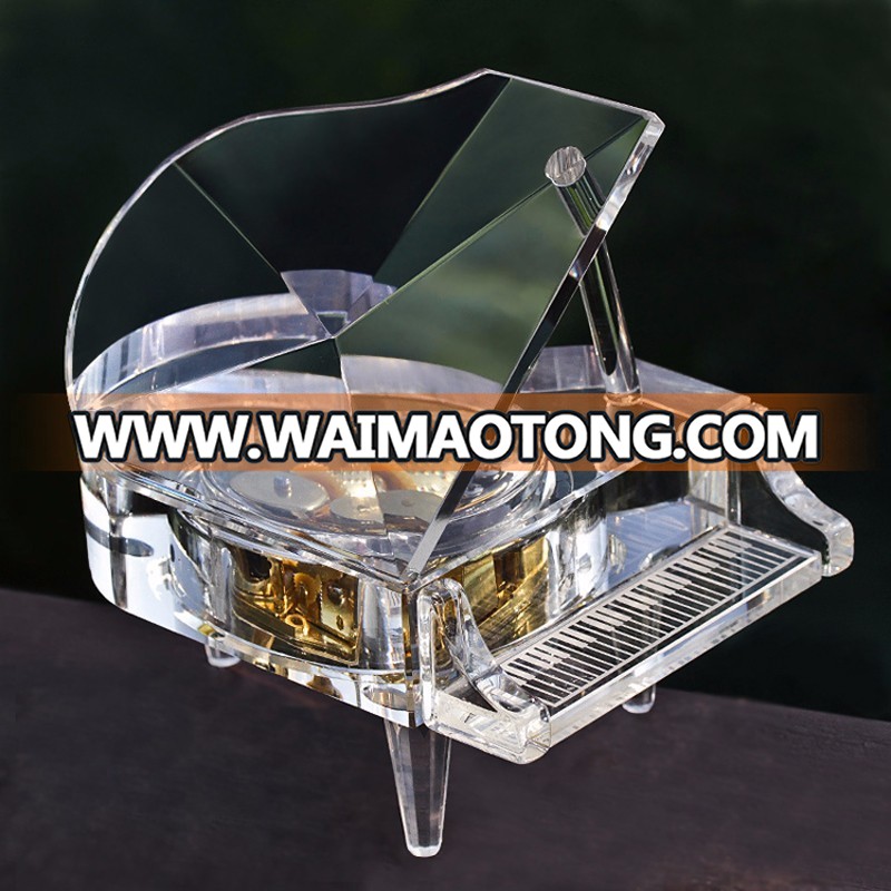 Wholesale customised Crystal piano for birthday gift ,business gift