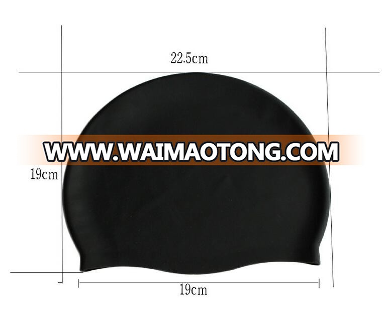 Hot sell wholesale promotion waterpoof silicone swimming cap