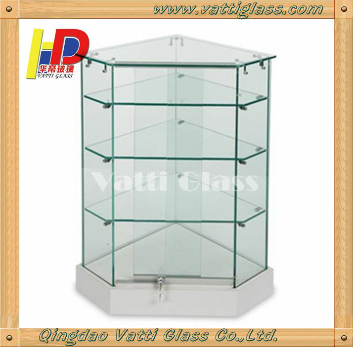 Tempered Glass for showcase, glass display showcase