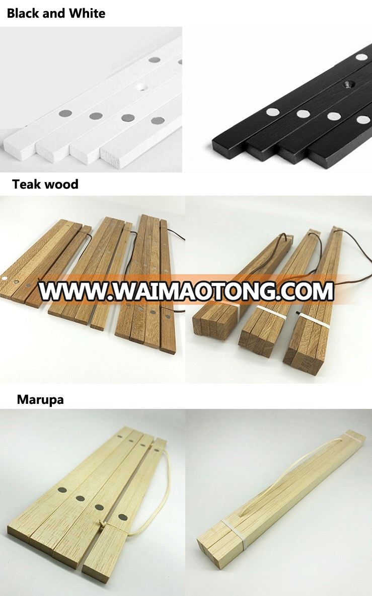 Wholesale Magnetic Poster Hanger Frames Natural Solid Wood Photo Frame Hanger for Home Decoration