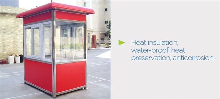 tiny modern prefab portable  sentry box kiosk  made in china