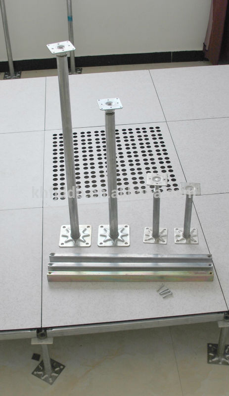 steel cement raised floor pedestal and stringer