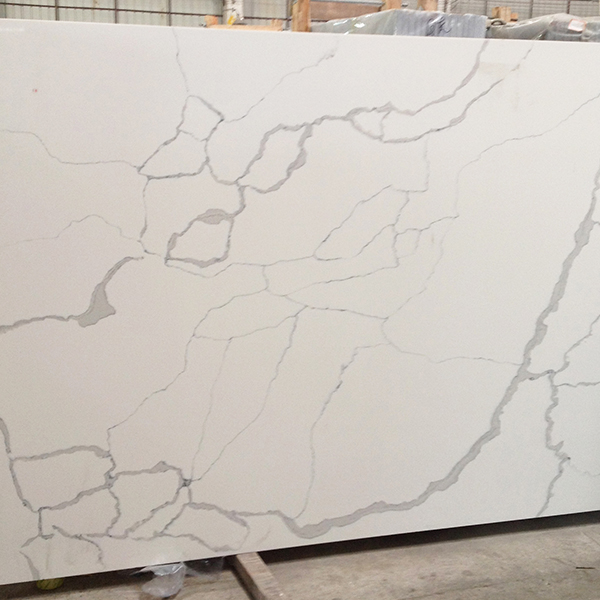 Wholesale Thin Aggregate Syntenic White Largest Size Color Sand Statuary Milky Smokey Ore Calacatta Quartz Slab Good Price