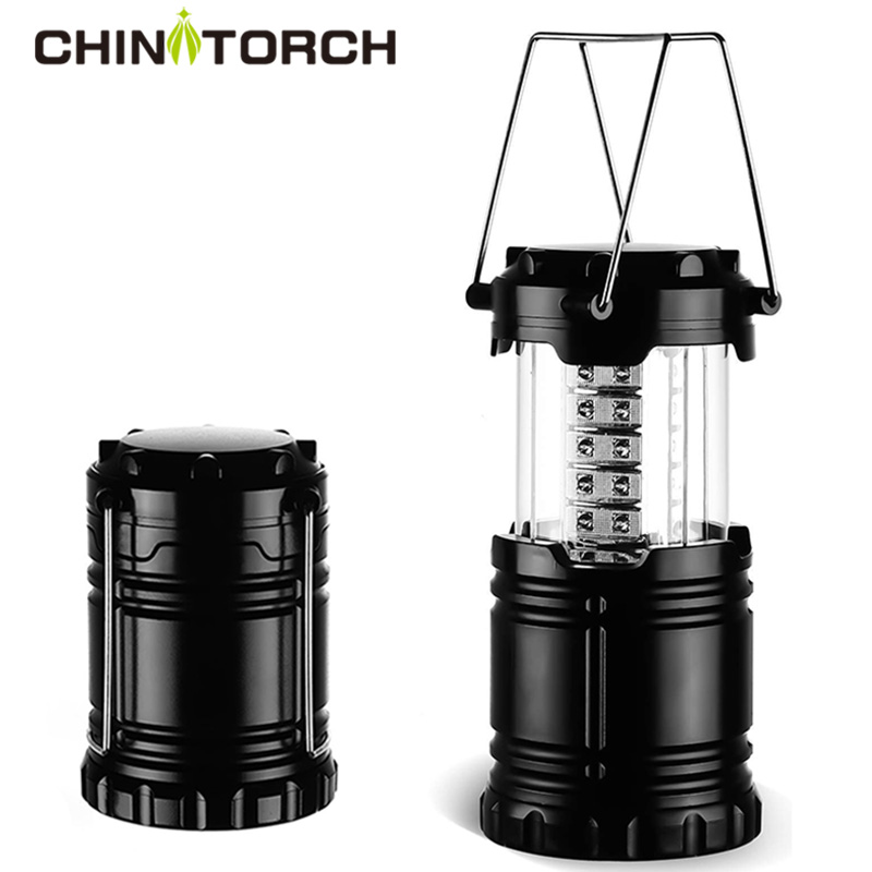 Portable Bright Outdoor Collapsible LED Hanging Tent Lamp 30 led camping lantern LED Camping Light