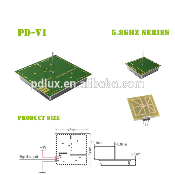 PDLUX 5.8Ghz radar Sensor Module PD-V1