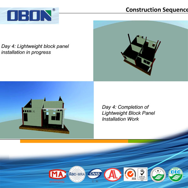 Lightweight bungalow used sandwich panel rapid wall house construction