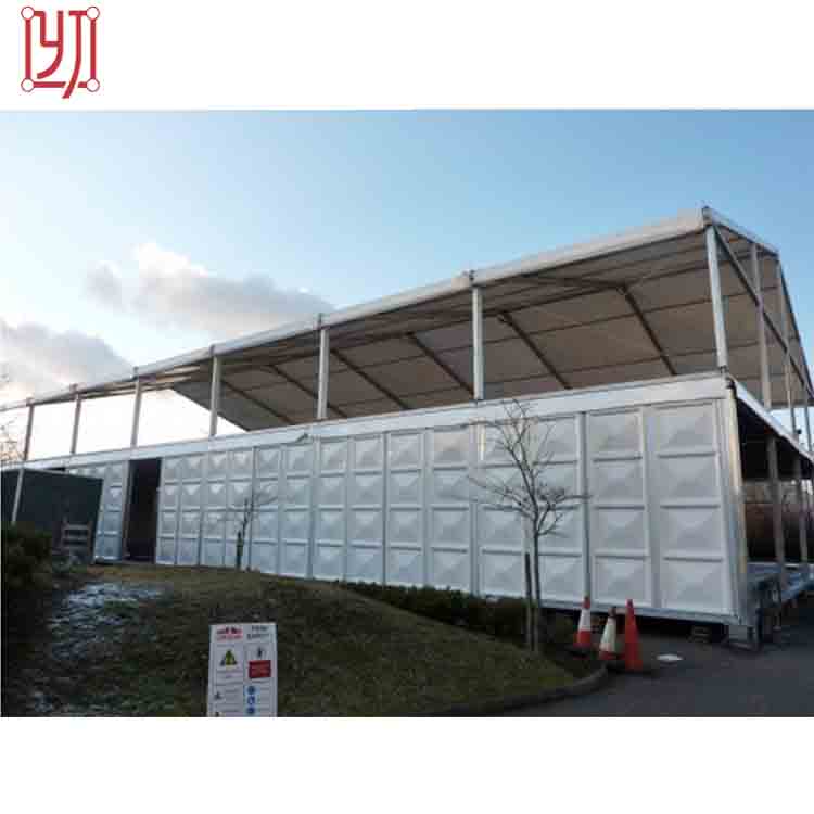 Luxury storm proof aluminum frame double decker wedding party tent