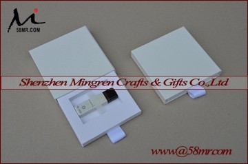 Wholesale Empty Kraft Special Paper Wedding USB Flash Drive Packaging Storage Gift Box