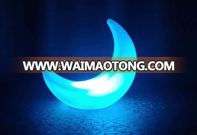 Changing Color Wireless Touch Sensitive Led Crescent Moon Light Table Lamp