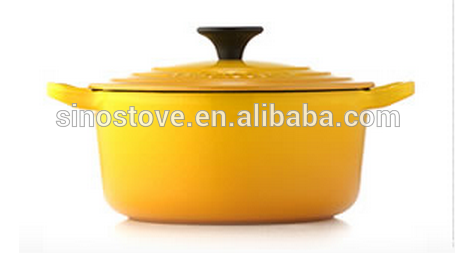 Enamel cast iron cookware casserole pot