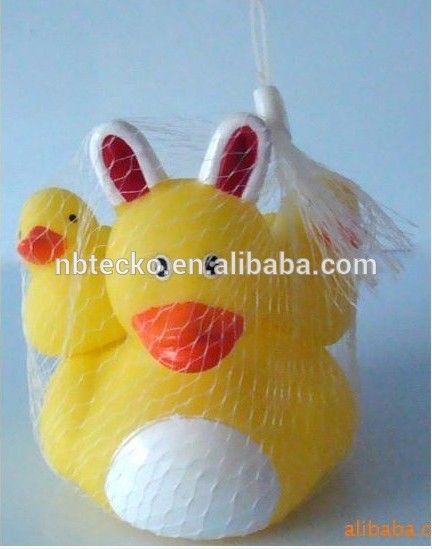 Floating rubber duck eco-friendly baby bath family duck set