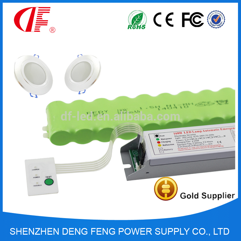 Rechargeable long lasting LED emergency module with emergency battery for 22W 3 hours duration used by Led light