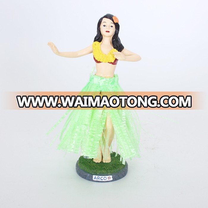 China wholesale polyresin hula girl dashboard bobble heads